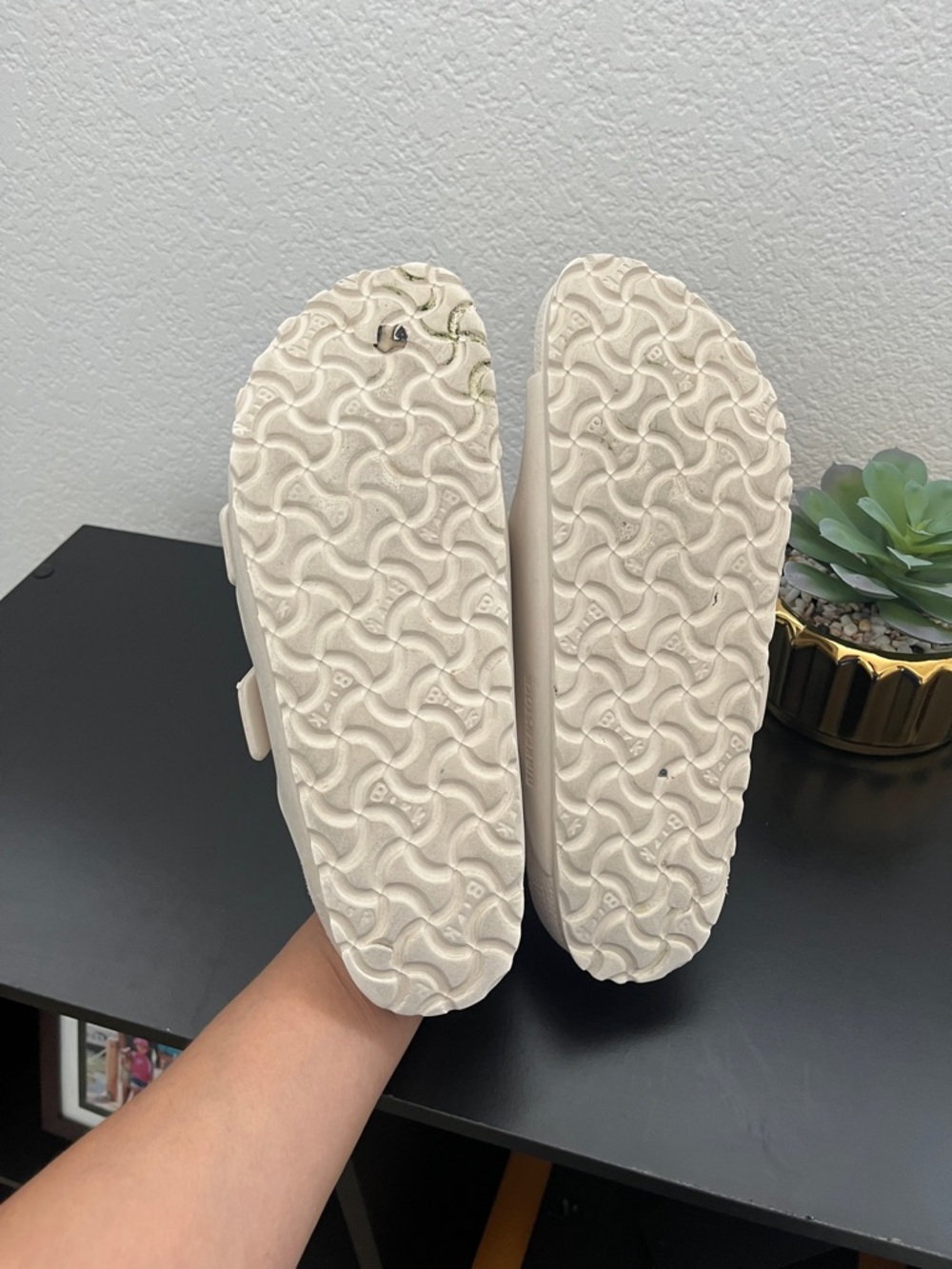 Birkenstock Arizona EVA Sandals in Off-White - Picture 7 of 8